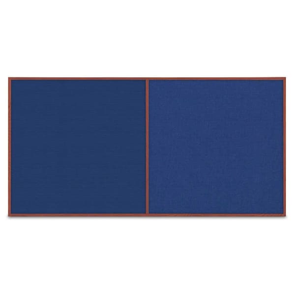Enclosed Corkboard, 3 Door, 96"x48", 4" Fra
